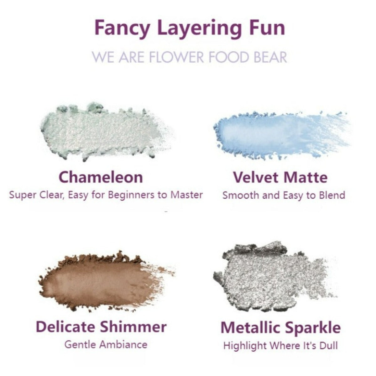Collection of Flower Food Bear Vierfarbiger Lidschatten  in a gallery layout